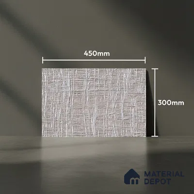 TL 01898 C Foggy Grey Dark 18 x 12 inch Glossy Finish Ceramic Wall Tile - 6 mm