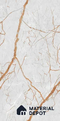 Marble Floor & Wall Tile TL 02194 Cassa Grey 4 ft x 2 ft Glossy Finish Vitrified Tile - 9 mm
