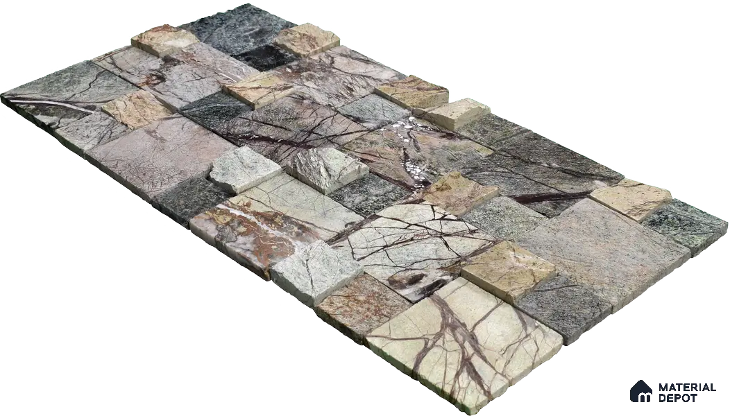 WL 00090 Castel Rock 300 x 300 mm Natural Stone Wall Cladding |  Stone is a Natural Product, Please Expect Variation in Shades