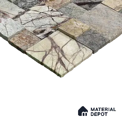 WL 00090 Castel Rock 300 x 300 mm Natural Stone Wall Cladding |  Stone is a Natural Product, Please Expect Variation in Shades