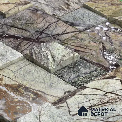 WL 00090 Castel Rock 300 x 300 mm Natural Stone Wall Cladding |  Stone is a Natural Product, Please Expect Variation in Shades