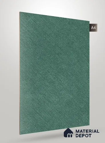 Green Textured Solid Look CC 567 8 ft x 4 ft Texture Finish Decorative Laminate - 1 mm | Suitable for TV Unit, Wardrobe, Kitchen Cabinets