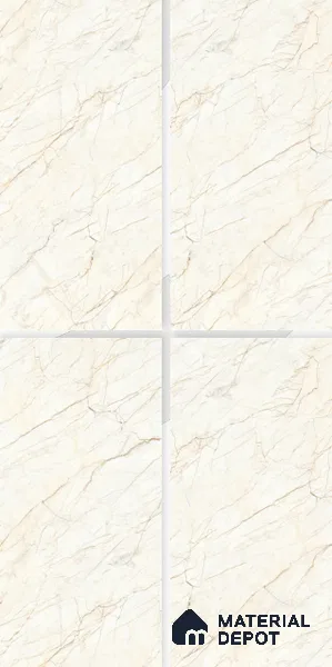 TL 02219 1 Ceaser White 4 ft x 2 ft Carving Matte Finish Vitrified Tile - 9 mm (Random 3)