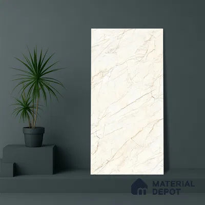 TL 02219 1 Ceaser White 4 ft x 2 ft Carving Matte Finish Vitrified Tile - 9 mm (Random 3)