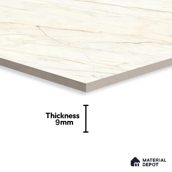 TL 02219 1 Ceaser White 4 ft x 2 ft Carving Matte Finish Vitrified Tile - 9 mm (Random 3)