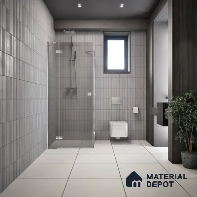 Plain Look Floor Tile TL 06129 Alabaster Vein 2 ft x 2 ft Matte Finish Vitrified Tile - 9 mm |  Suitable For Living Room, Bedroom & Dining