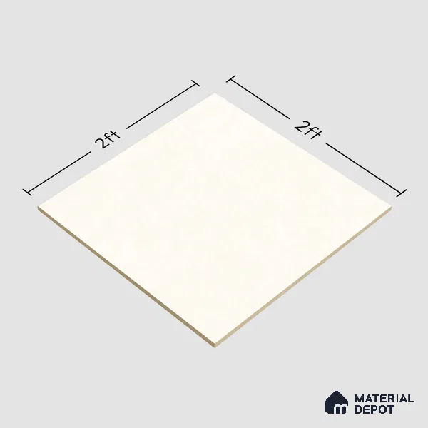 Cement Floor & Wall Tile TL 06129 D Pietra Cremelo 2 ft x 2 ft Vitrified Matte Finish - 9 mm | 4 Random Design | Suitable For Living Room, Bedroom, Bathroom, Kitchen (Sample)