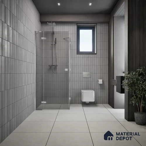 Stone Look Floor Tile TL 06129 E Velvet Mist 2 ft x 2 ft Matte Finish Vitrified Tile - 9 mm |  Suitable For Living Room, Bedroom & Dining