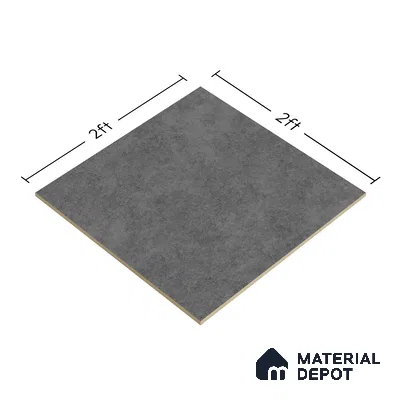 Stone Look Floor Tile TL 06129 F Obsidian Matte 2 ft x 2 ft Matte Finish Vitrified Tile - 9 mm |  Suitable For Living Room, Bedroom & Dining (Sample)