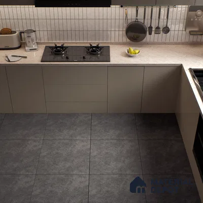 Stone Look Floor Tile TL 06129 F Obsidian Matte 2 ft x 2 ft Matte Finish Vitrified Tile - 9 mm |  Suitable For Living Room, Bedroom & Dining (Sample)