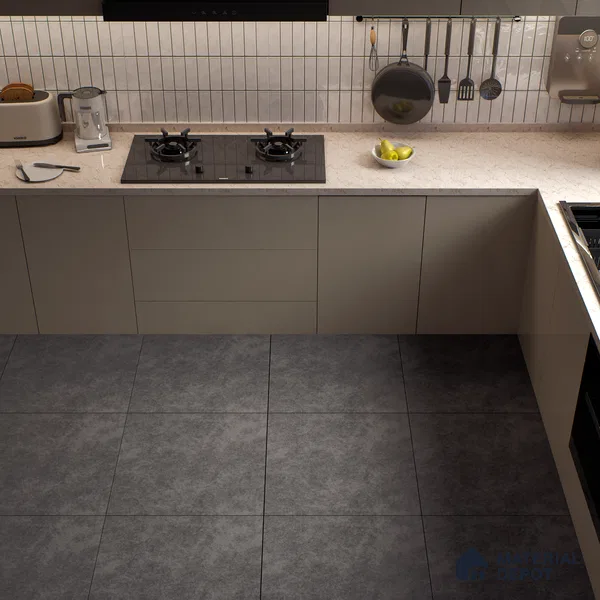 Stone Look Floor Tile TL 06129 F Obsidian Matte 2 ft x 2 ft Matte Finish Vitrified Tile - 9 mm |  Suitable For Living Room, Bedroom & Dining (Sample)