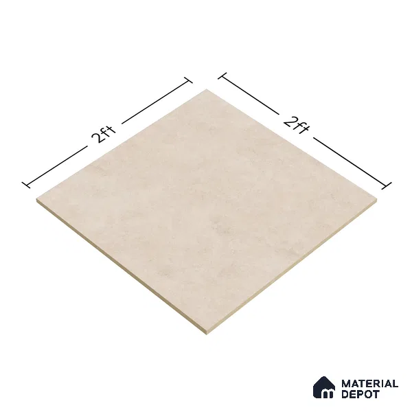 Stone Look Floor Tile TL 06129 G Fossil Ash 2 ft x 2 ft Matte Finish Vitrified Tile - 9 mm |  Suitable For Living Room, Bedroom & Dining (Sample)