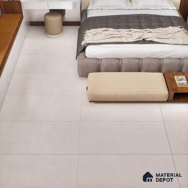 Cement Floor & Wall Tile TL 06132 B Eternity Dove Grande 4 ft x 2 ft Vitrified Colour Body Matte Finish - 9 mm | Suitable For Living Room, Bedroom, Bathroom, Kitchen