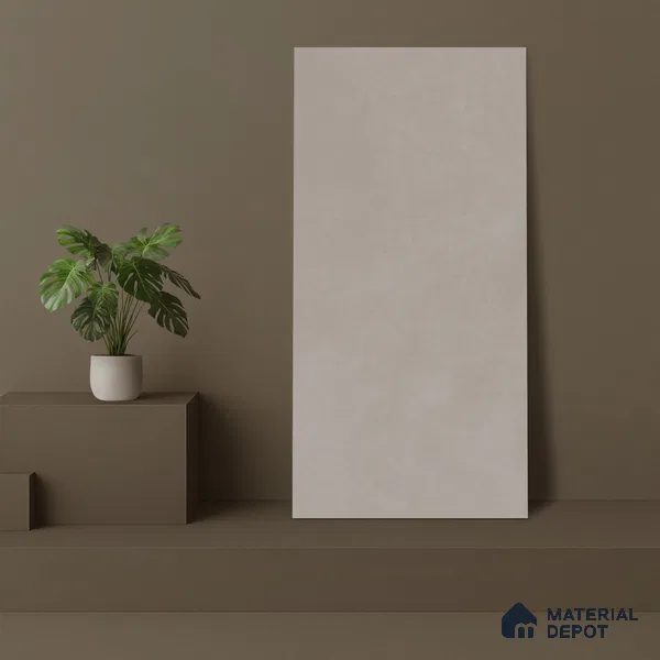 Cement Floor & Wall Tile TL 06132 Eternity Ash Grande 4 ft x 2 ft Vitrified Colour Body Matte Finish - 9 mm | Suitable For Living Room, Bedroom, Bathroom, Kitchen (Sample)