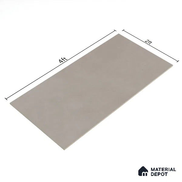 Cement Floor & Wall Tile TL 06132 Eternity Ash Grande 4 ft x 2 ft Vitrified Colour Body Matte Finish - 9 mm | Suitable For Living Room, Bedroom, Bathroom, Kitchen (Sample)