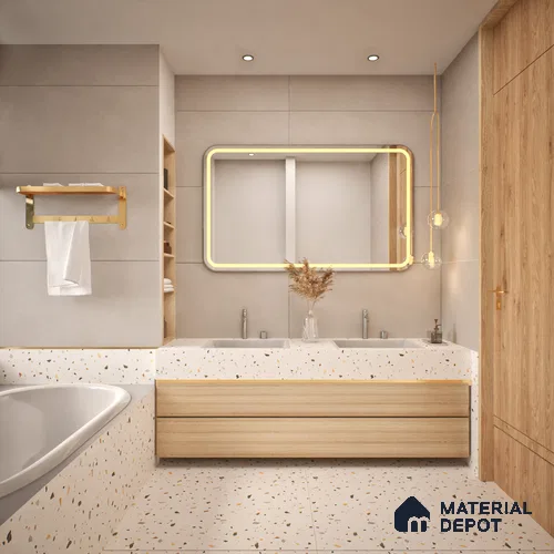 Cement Floor & Wall Tile TL 06132 Eternity Ash Grande 4 ft x 2 ft Vitrified Colour Body Matte Finish - 9 mm | Suitable For Living Room, Bedroom, Bathroom, Kitchen