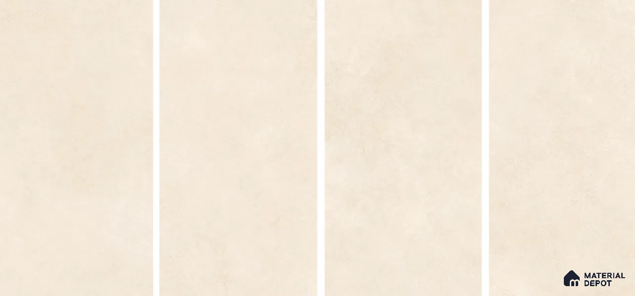Cement Floor & Wall Tile TL 06133 B Aqua Stone Crema 4 ft x 2 ft Vitrified Drew Grit Matte Finish - 9 mm | 12 Random Design | Suitable For Living Room, Bedroom, Bathroom, Kitchen (Sample)