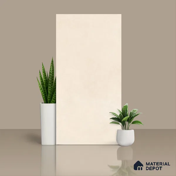 Cement Floor & Wall Tile TL 06133 B Aqua Stone Crema 4 ft x 2 ft Vitrified Drew Grit Matte Finish - 9 mm | 12 Random Design | Suitable For Living Room, Bedroom, Bathroom, Kitchen (Sample)