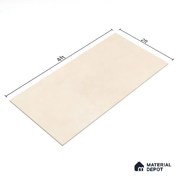 Cement Floor & Wall Tile TL 06133 B Aqua Stone Crema 4 ft x 2 ft Vitrified Drew Grit Matte Finish - 9 mm | 12 Random Design | Suitable For Living Room, Bedroom, Bathroom, Kitchen (Sample)