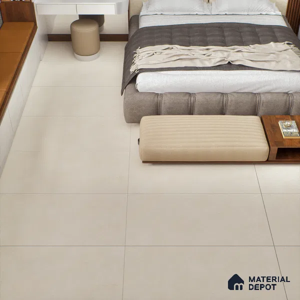 Cement Floor & Wall Tile TL 06133 B Aqua Stone Crema 4 ft x 2 ft Vitrified Drew Grit Matte Finish - 9 mm | 12 Random Design | Suitable For Living Room, Bedroom, Bathroom, Kitchen (Sample)