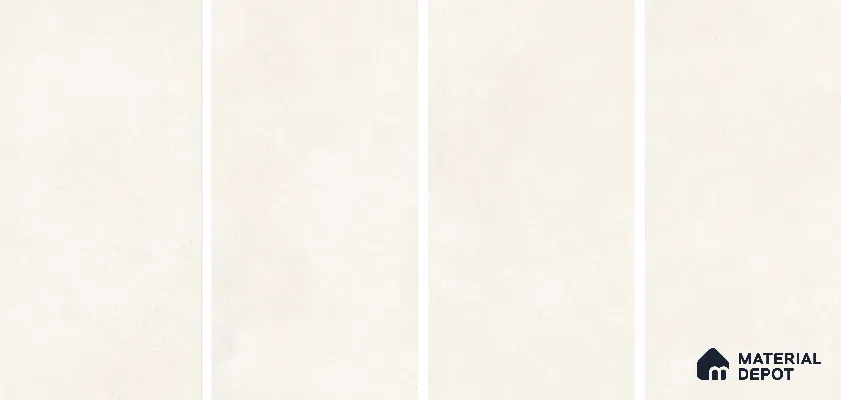 Cement Floor & Wall Tile TL 06133 Aqua Stone Bianco 4 ft x 2 ft Vitrified Drew Grit Matte Finish - 9 mm | 12 Random Design | Suitable For Living Room, Bedroom, Bathroom, Kitchen (Sample)