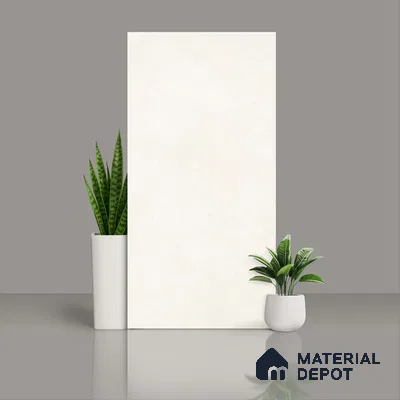 Cement Floor & Wall Tile TL 06133 Aqua Stone Bianco 4 ft x 2 ft Vitrified Drew Grit Matte Finish - 9 mm | 12 Random Design | Suitable For Living Room, Bedroom, Bathroom, Kitchen (Sample)