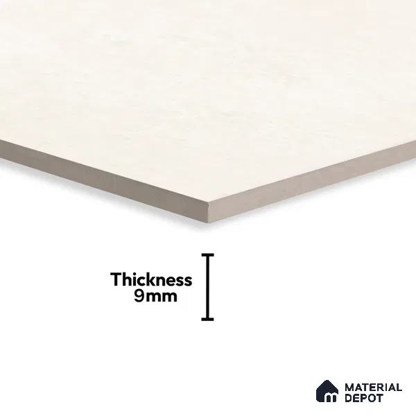 Cement Floor & Wall Tile TL 06133 Aqua Stone Bianco 4 ft x 2 ft Vitrified Drew Grit Matte Finish - 9 mm | 12 Random Design | Suitable For Living Room, Bedroom, Bathroom, Kitchen (Sample)