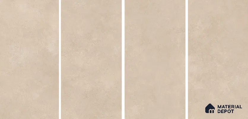 Cement Floor & Wall Tile TL 06133 D Aqua Stone Taupe 4 ft x 2 ft Vitrified Drew Grit Matte Finish - 9 mm | 12 Random Design | Suitable For Living Room, Bedroom, Bathroom, Kitchen