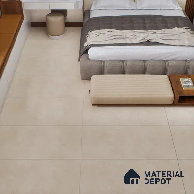 Cement Floor & Wall Tile TL 06133 D Aqua Stone Taupe 4 ft x 2 ft Vitrified Drew Grit Matte Finish - 9 mm | 12 Random Design | Suitable For Living Room, Bedroom, Bathroom, Kitchen