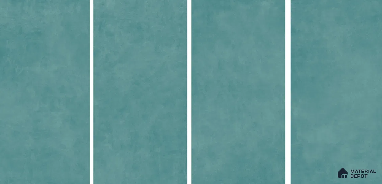 Cement Floor & Wall Tile TL 06134 B Elegance Aqua 4 ft x 2 ft Vitrified Matte Finish - 9 mm | 4 Random Design | Suitable For Living Room, Bedroom, Bathroom, Kitchen (Sample)
