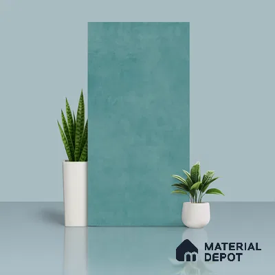 Cement Floor & Wall Tile TL 06134 B Elegance Aqua 4 ft x 2 ft Vitrified Matte Finish - 9 mm | 4 Random Design | Suitable For Living Room, Bedroom, Bathroom, Kitchen (Sample)