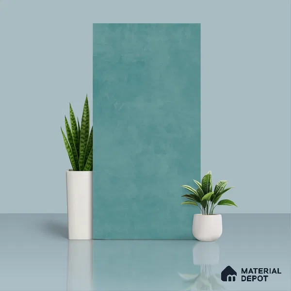 Cement Floor & Wall Tile TL 06134 B Elegance Aqua 4 ft x 2 ft Vitrified Matte Finish - 9 mm | 4 Random Design | Suitable For Living Room, Bedroom, Bathroom, Kitchen (Sample)