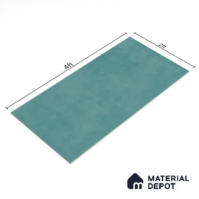 Cement Floor & Wall Tile TL 06134 B Elegance Aqua 4 ft x 2 ft Vitrified Matte Finish - 9 mm | 4 Random Design | Suitable For Living Room, Bedroom, Bathroom, Kitchen (Sample)