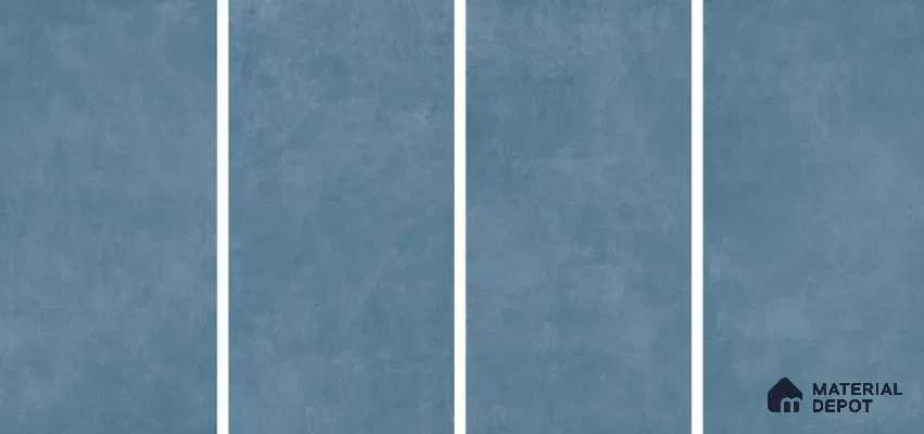 Cement Floor & Wall Tile TL 06134 C Elegance Azure 4 ft x 2 ft Vitrified Matte Finish - 9 mm | 4 Random Design | Suitable For Living Room, Bedroom, Bathroom, Kitchen