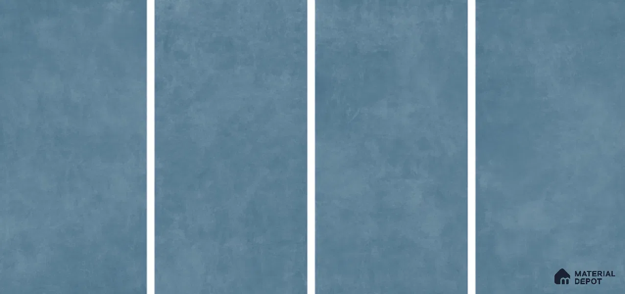 Cement Floor & Wall Tile TL 06134 C Elegance Azure 4 ft x 2 ft Vitrified Matte Finish - 9 mm | 4 Random Design | Suitable For Living Room, Bedroom, Bathroom, Kitchen