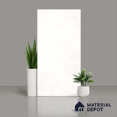 Cement Floor & Wall Tile TL 06134 D Elegance Blanco 4 ft x 2 ft Vitrified Matte Finish - 9 mm | 4 Random Design | Suitable For Living Room, Bedroom, Bathroom, Kitchen