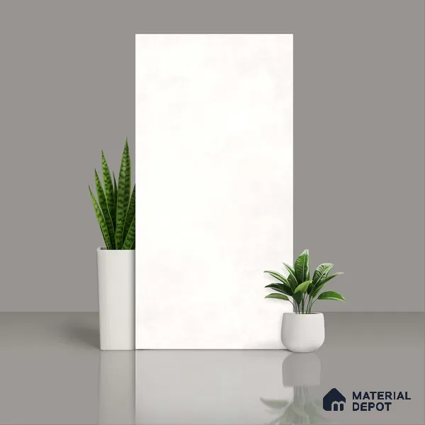 Cement Floor & Wall Tile TL 06134 D Elegance Blanco 4 ft x 2 ft Vitrified Matte Finish - 9 mm | 4 Random Design | Suitable For Living Room, Bedroom, Bathroom, Kitchen