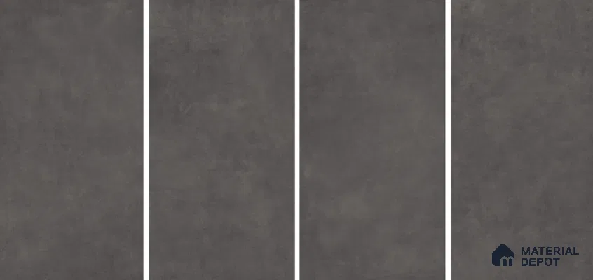 Cement Floor & Wall Tile TL 06134 E Elegance Charcoal 4 ft x 2 ft Vitrified Matte Finish - 9 mm | 4 Random Design | Suitable For Living Room, Bedroom, Bathroom, Kitchen (Sample)
