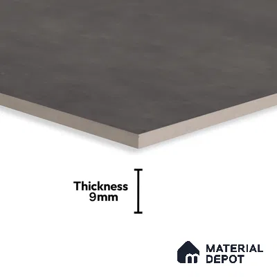 Cement Floor & Wall Tile TL 06134 E Elegance Charcoal 4 ft x 2 ft Vitrified Matte Finish - 9 mm | 4 Random Design | Suitable For Living Room, Bedroom, Bathroom, Kitchen (Sample)