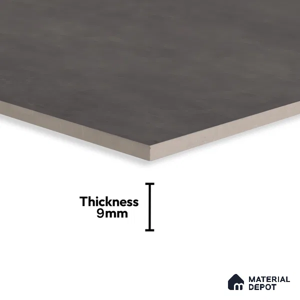 Cement Floor & Wall Tile TL 06134 E Elegance Charcoal 4 ft x 2 ft Vitrified Matte Finish - 9 mm | 4 Random Design | Suitable For Living Room, Bedroom, Bathroom, Kitchen (Sample)