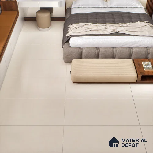Cement Floor & Wall Tile TL 06134 F Elegance Crema 4 ft x 2 ft Vitrified Matte Finish - 9 mm | 4 Random Design | Suitable For Living Room, Bedroom, Bathroom, Kitchen