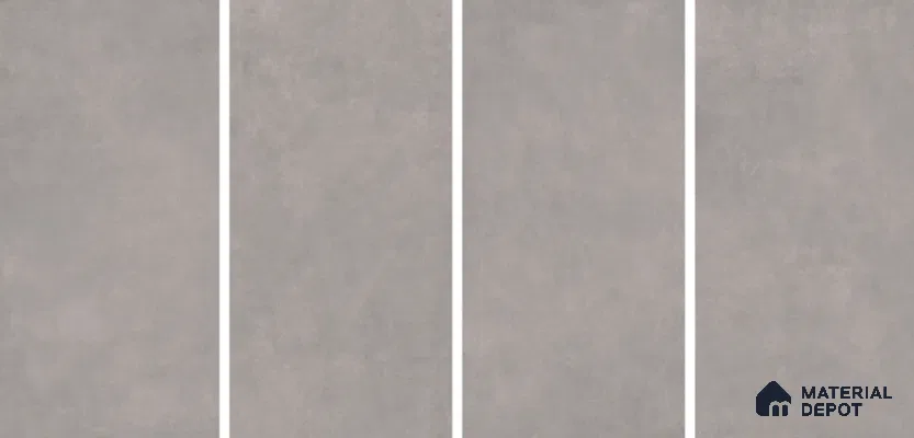 Cement Floor & Wall Tile TL 06134 G Elegance Grey 4 ft x 2 ft Vitrified Matte Finish - 9 mm | 4 Random Design | Suitable For Living Room, Bedroom, Bathroom, Kitchen (Sample)
