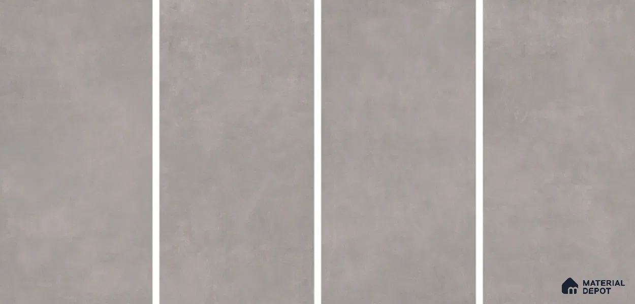 Cement Floor & Wall Tile TL 06134 G Elegance Grey 4 ft x 2 ft Vitrified Matte Finish - 9 mm | 4 Random Design | Suitable For Living Room, Bedroom, Bathroom, Kitchen (Sample)