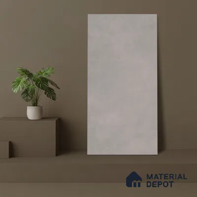 Cement Floor & Wall Tile TL 06134 G Elegance Grey 4 ft x 2 ft Vitrified Matte Finish - 9 mm | 4 Random Design | Suitable For Living Room, Bedroom, Bathroom, Kitchen (Sample)