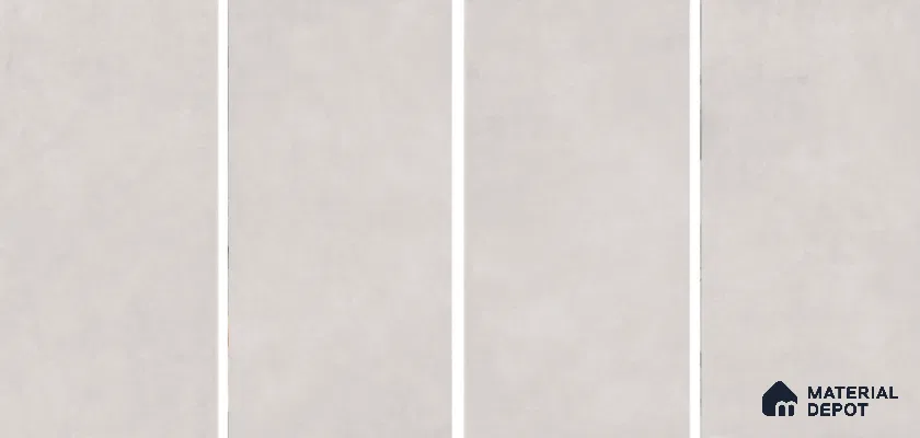 Cement Floor & Wall Tile TL 06134 I Elegance Soft Grey 4 ft x 2 ft Vitrified Matte Finish - 9 mm | 4 Random Design | Suitable For Living Room, Bedroom, Bathroom, Kitchen (Sample)
