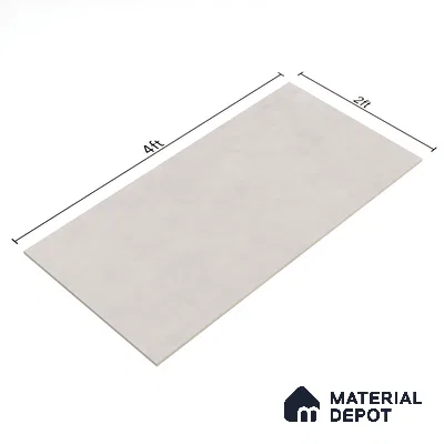 Cement Floor & Wall Tile TL 06134 I Elegance Soft Grey 4 ft x 2 ft Vitrified Matte Finish - 9 mm | 4 Random Design | Suitable For Living Room, Bedroom, Bathroom, Kitchen (Sample)