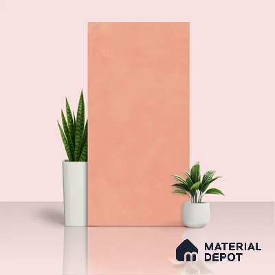 Cement Floor & Wall Tile TL 06134 J Elegance Tender Pink 4 ft x 2 ft Vitrified Matte Finish - 9 mm | 4 Random Design | Suitable For Living Room, Bedroom, Bathroom, Kitchen (Sample)