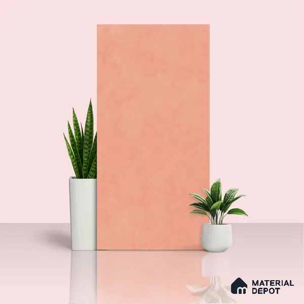 Cement Floor & Wall Tile TL 06134 J Elegance Tender Pink 4 ft x 2 ft Vitrified Matte Finish - 9 mm | 4 Random Design | Suitable For Living Room, Bedroom, Bathroom, Kitchen (Sample)