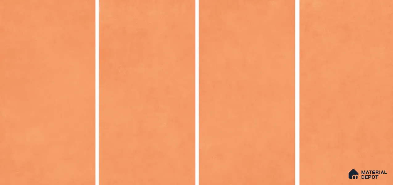 Cement Floor & Wall Tile TL 06134 K Elegance Tengerine 4 ft x 2 ft Vitrified Matte Finish - 9 mm | 4 Random Design | Suitable For Living Room, Bedroom, Bathroom, Kitchen (Sample)