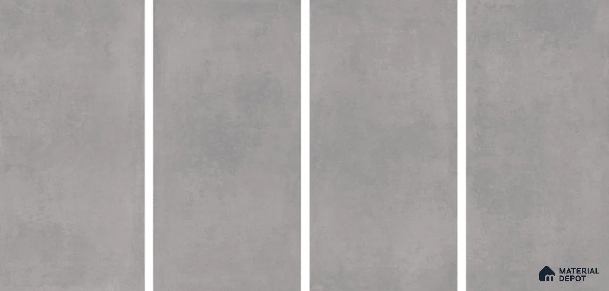 Cement Floor & Wall Tile TL 06128 C Everest Grey 4 ft x 2 ft Vitrified Matte Finish - 9 mm | 6 Random Design | Suitable For Living Room, Bedroom, Bathroom, Kitchen (Sample)